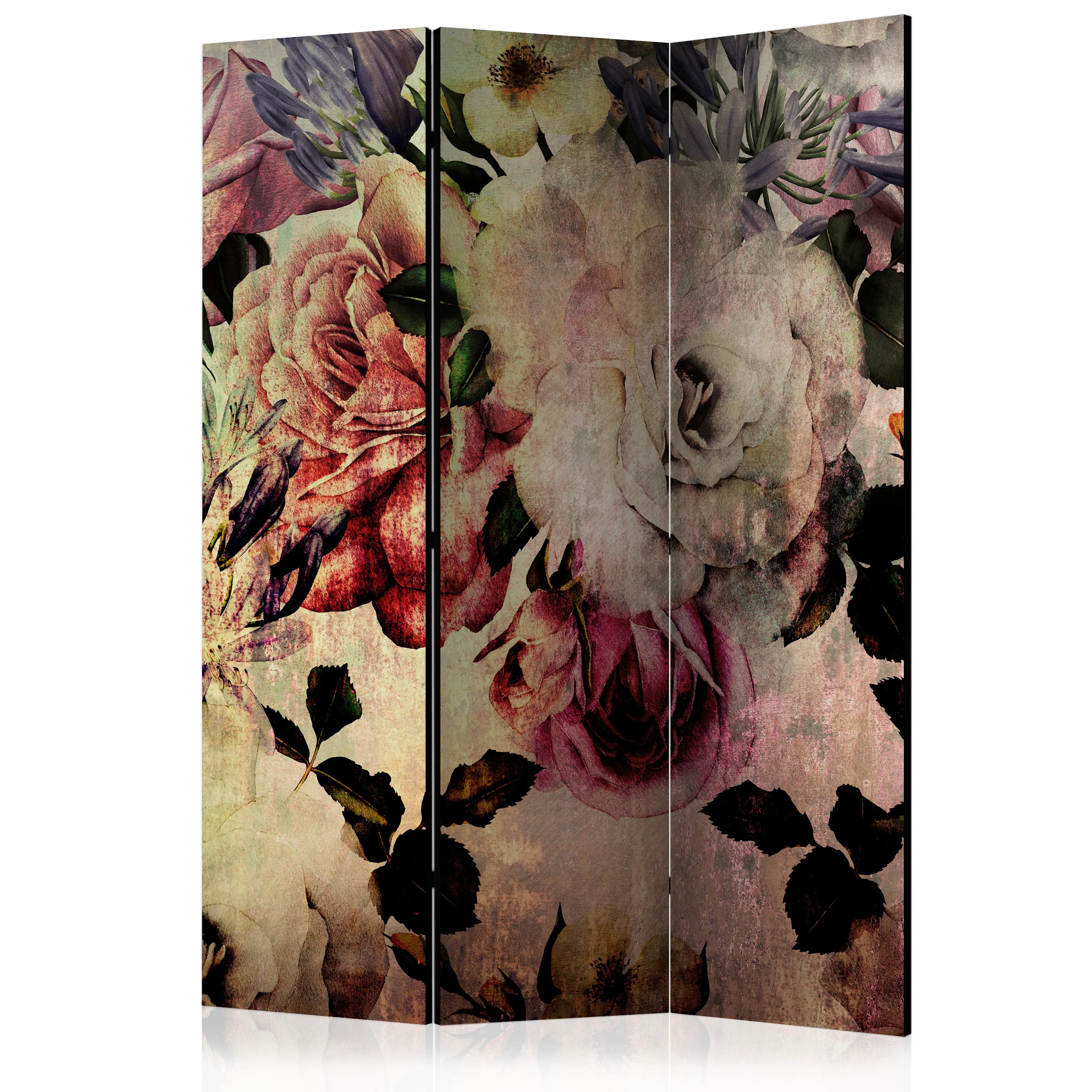 Rumsavdelare Skärmvägg Arkiio Nostalgia Flowers 135x172 cm