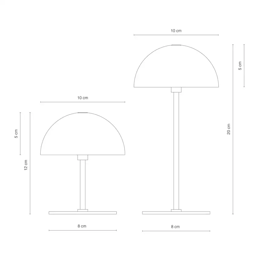 Bordslampa Dyberg Larsen Along Mini 2-pack