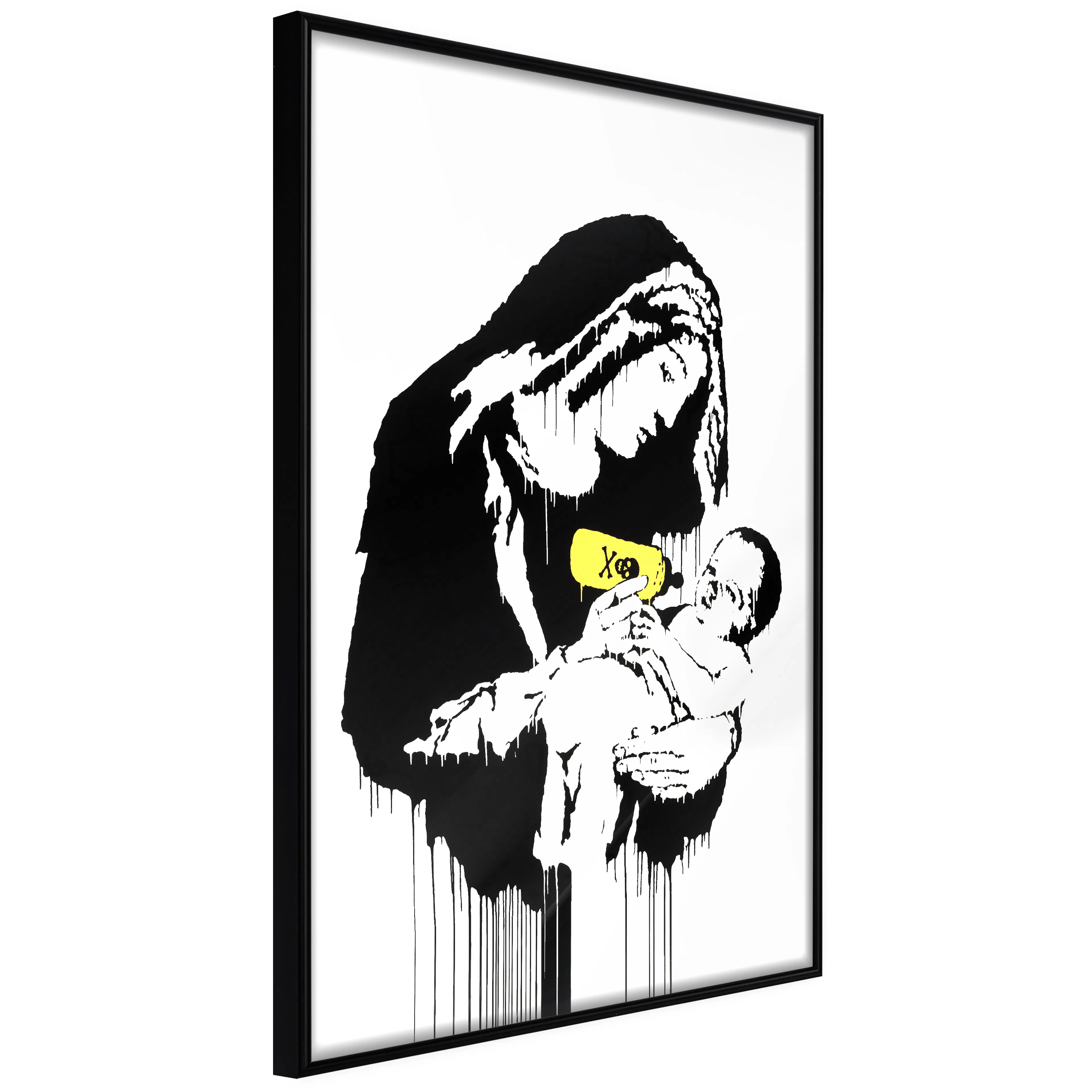 Affisch - Nursing Mother [Poster] 20x30 Svart ram, 20x30 cm