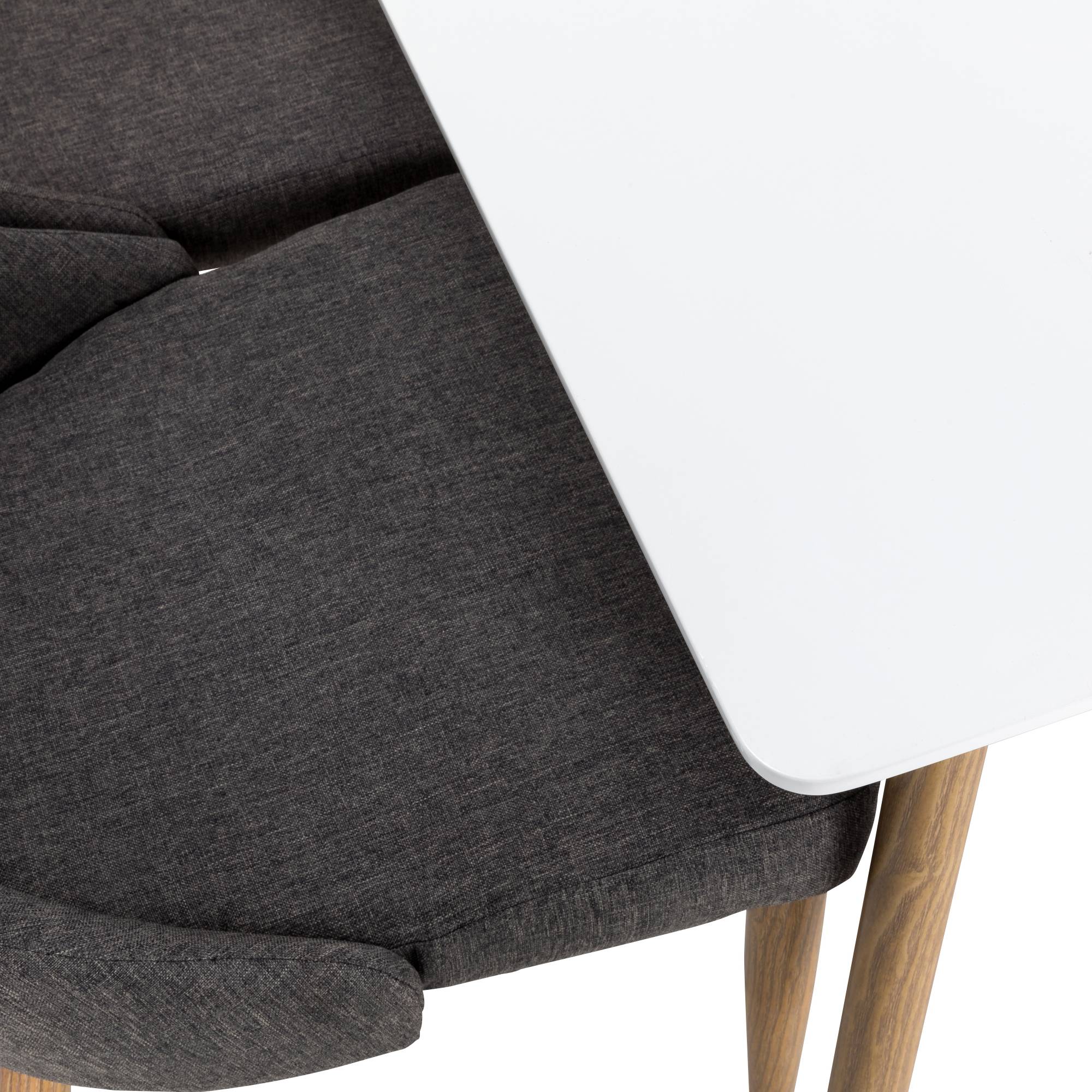 Matgrupp Basic Home Pontus Rektangulärt Matbord 120 cm med 4 Ludvig Matstol