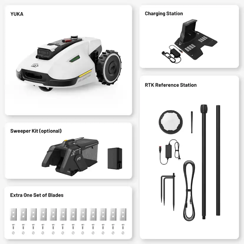 Robotgräsklippare Mammotion YUKA 2000 Utan Slinga