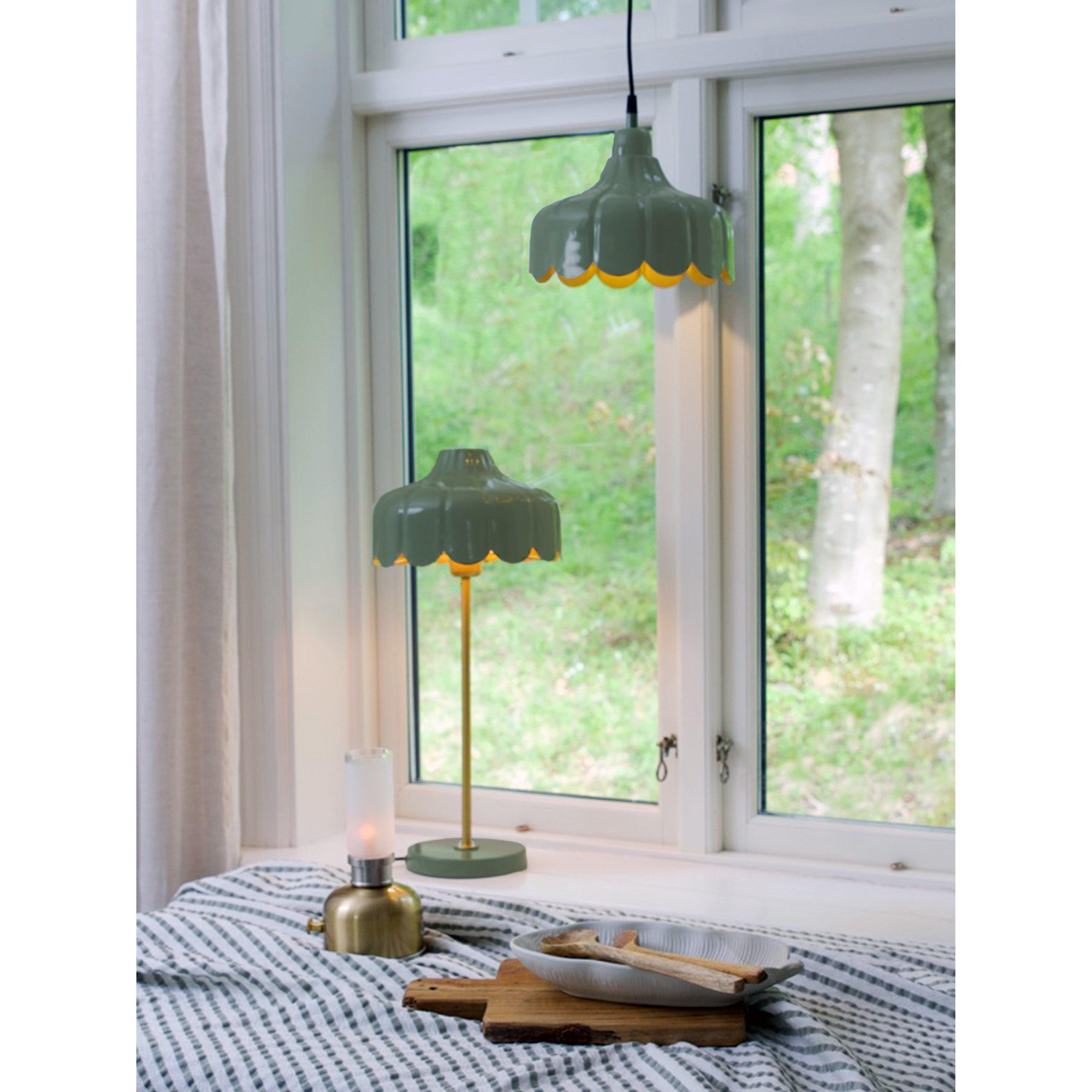 Bordsslampa PR Home Wells med Handgjord Lampskärm 50 cm