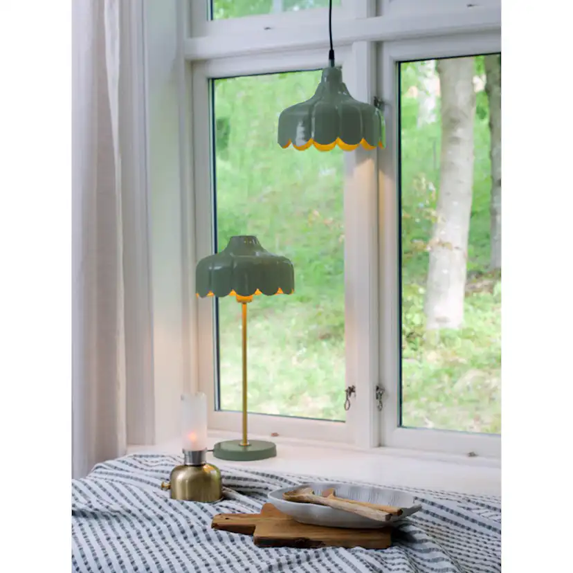 Bordsslampa PR Home Wells med Handgjord Lampskärm 50 cm