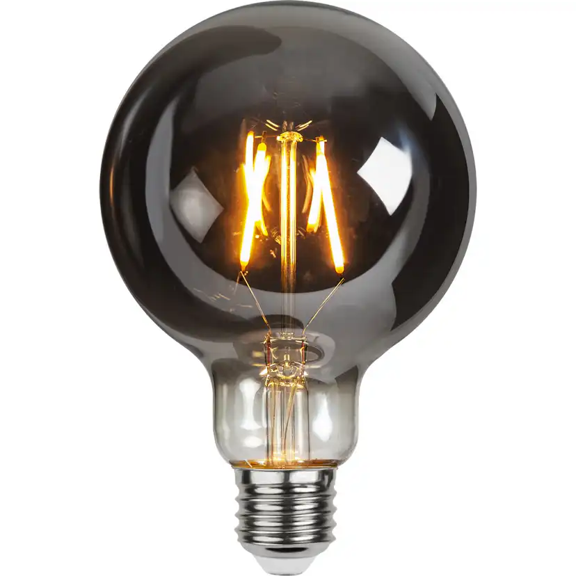 LED-lampa Star Trading Plain Smoke E27 G95