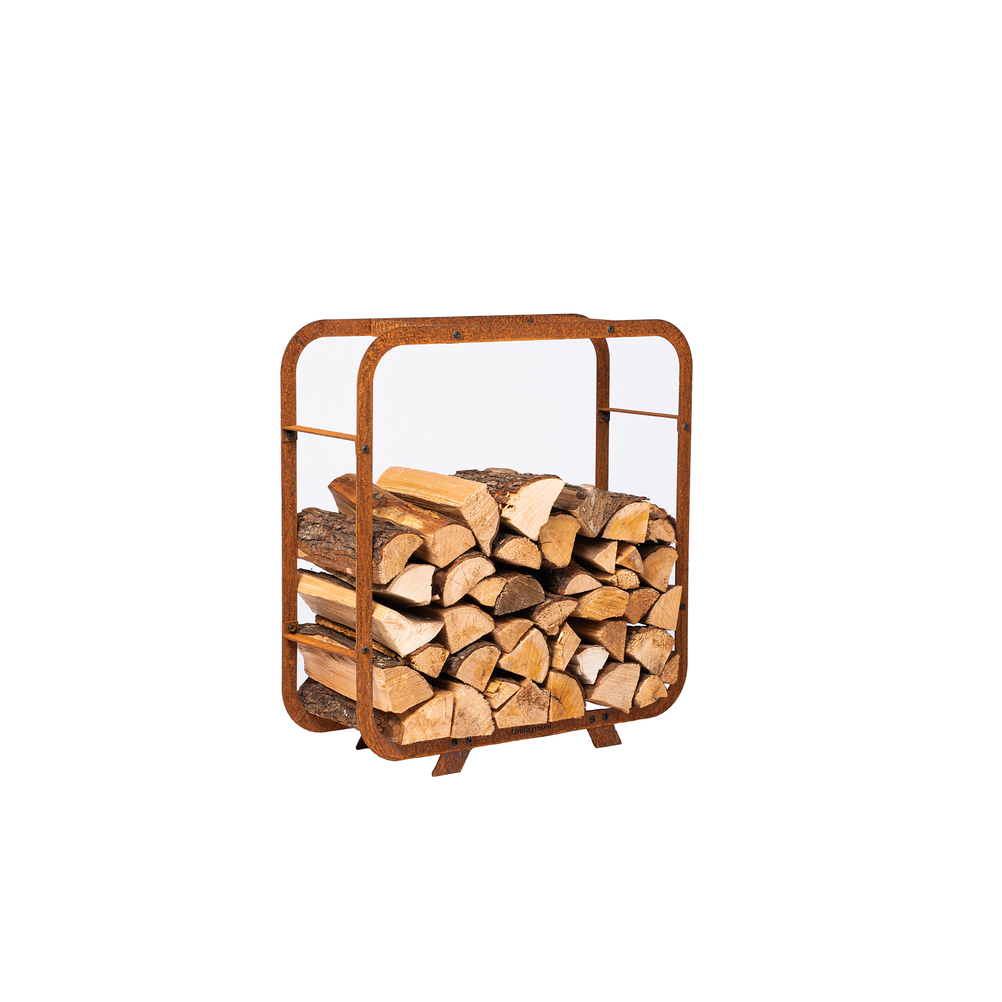 Vedförvaring GrillSymbol Cortenstål Ake