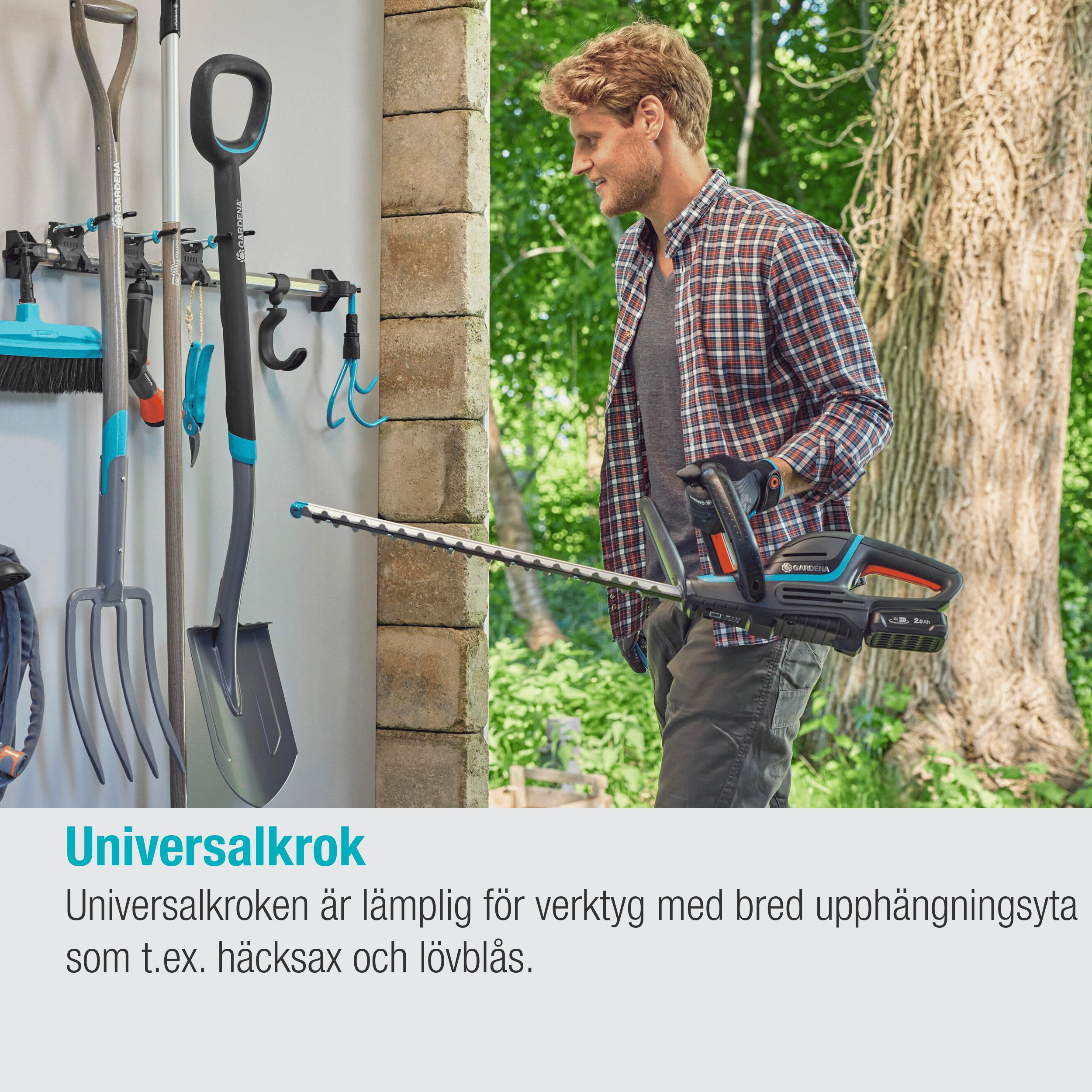 Redskapshållare Gardena Set Plus och Krok