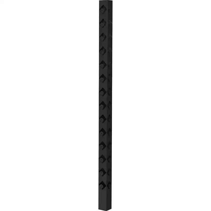 Staketstolpe Öckerö 1480mm svart 70x70 Mellan Svart, Höjd: 1480 mm