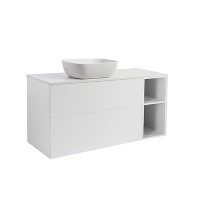 A IS90+30Ö VIT BS VIT+TS REKVI Färg: Vit, Färg Tvättställ: Vit, Färg Bänkskiva: Vit, Rektangulär Form, Storlek: 740x1210 mm