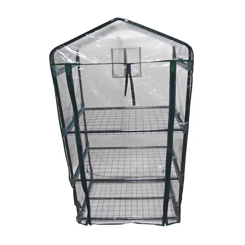 Växthus Plast Home it Mini Drivhus med 3 Hyllor,124 cm