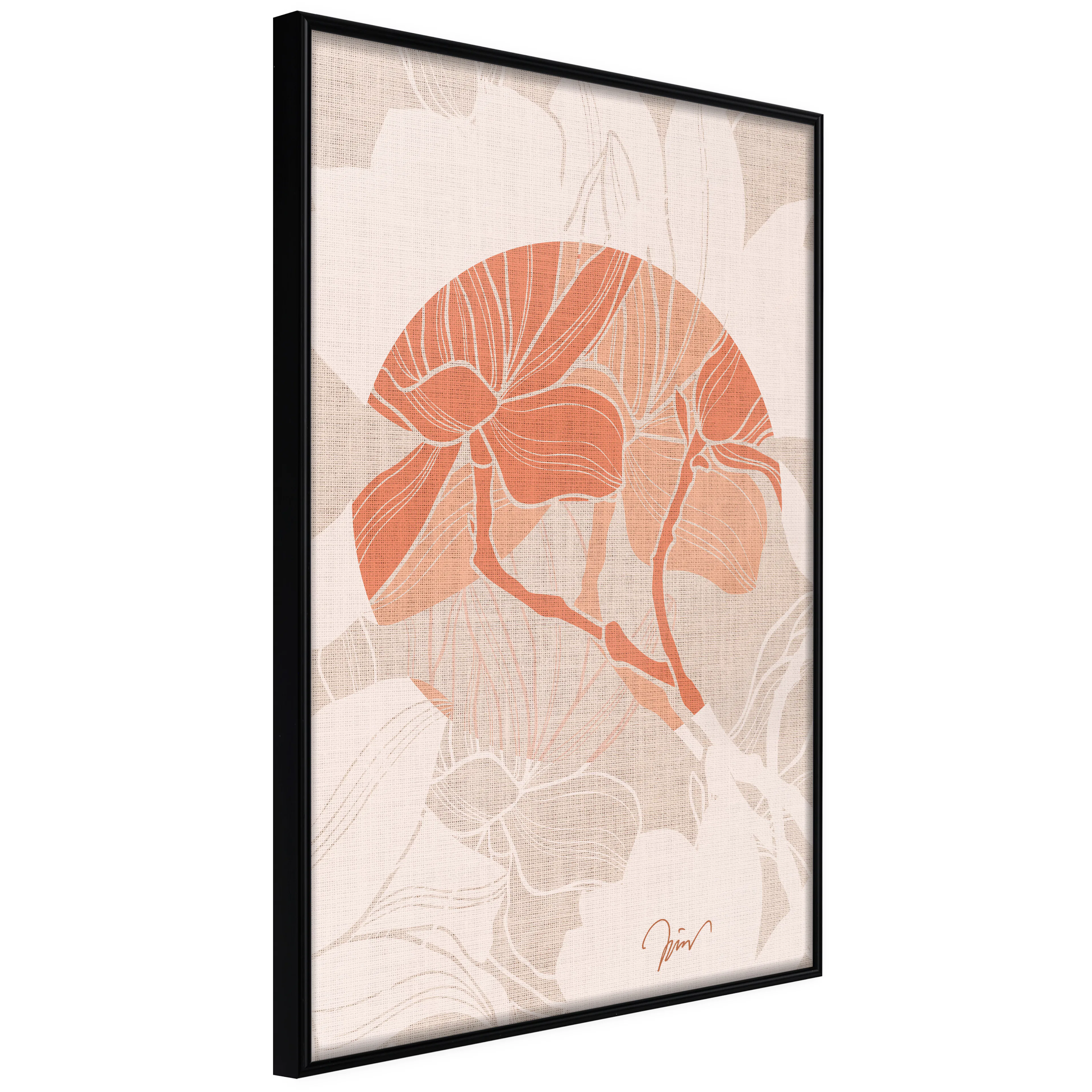 Affisch - Stylish Magnolia [Poster] 30x45 Svart ram, 30x45 cm