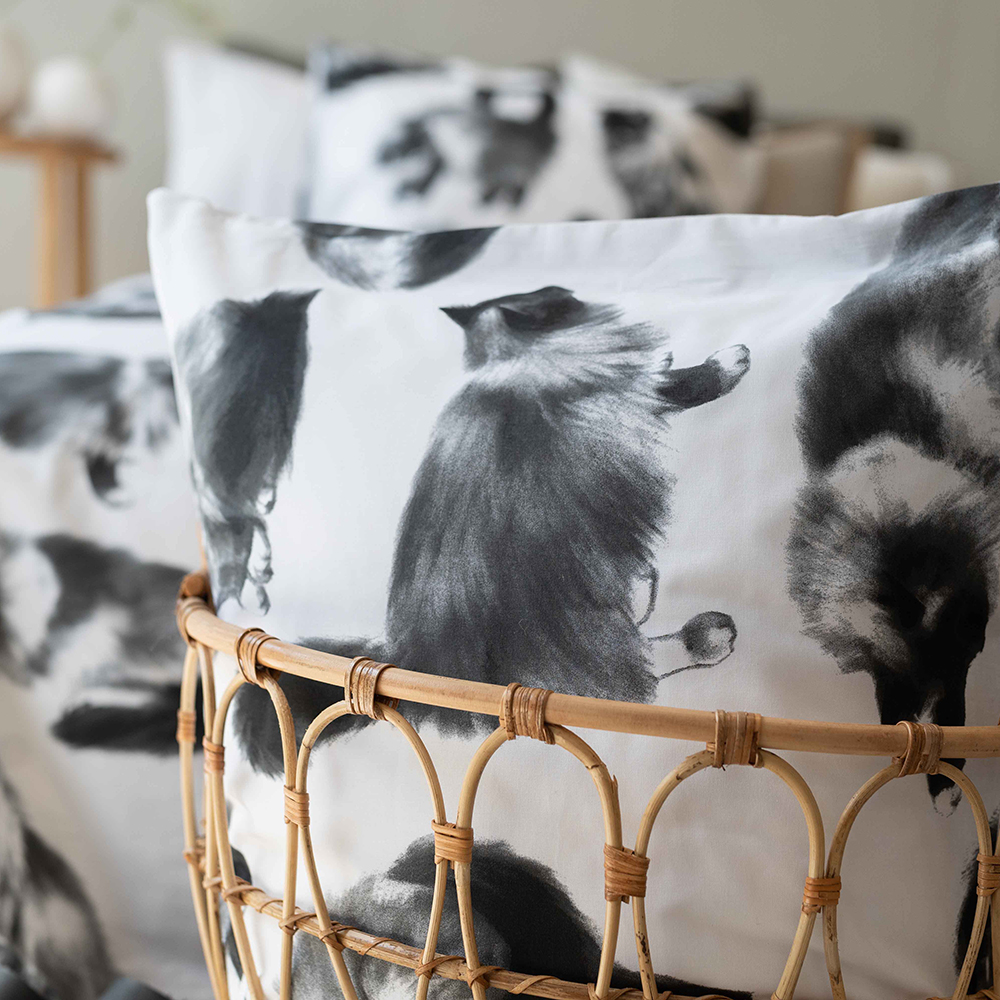 Påslakanset Borganäs of Sweden Julis Grå Enkelsäng