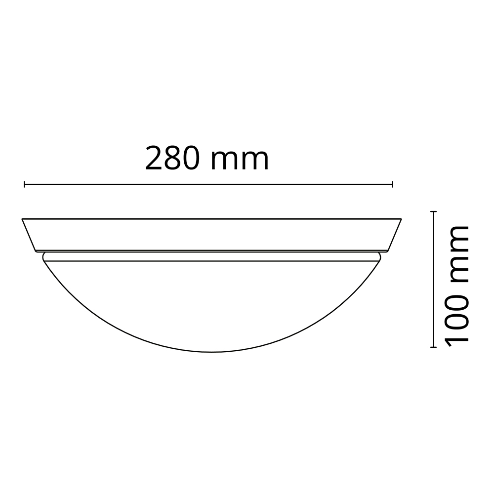 Plafondarmatur SG ARMATUREN Calando 11W 650Lm 3000K IP44 LED
