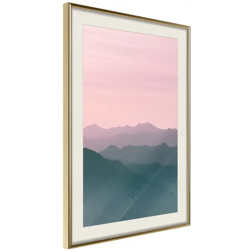 Poster Artgeist Affisch Mountain At Sunrise