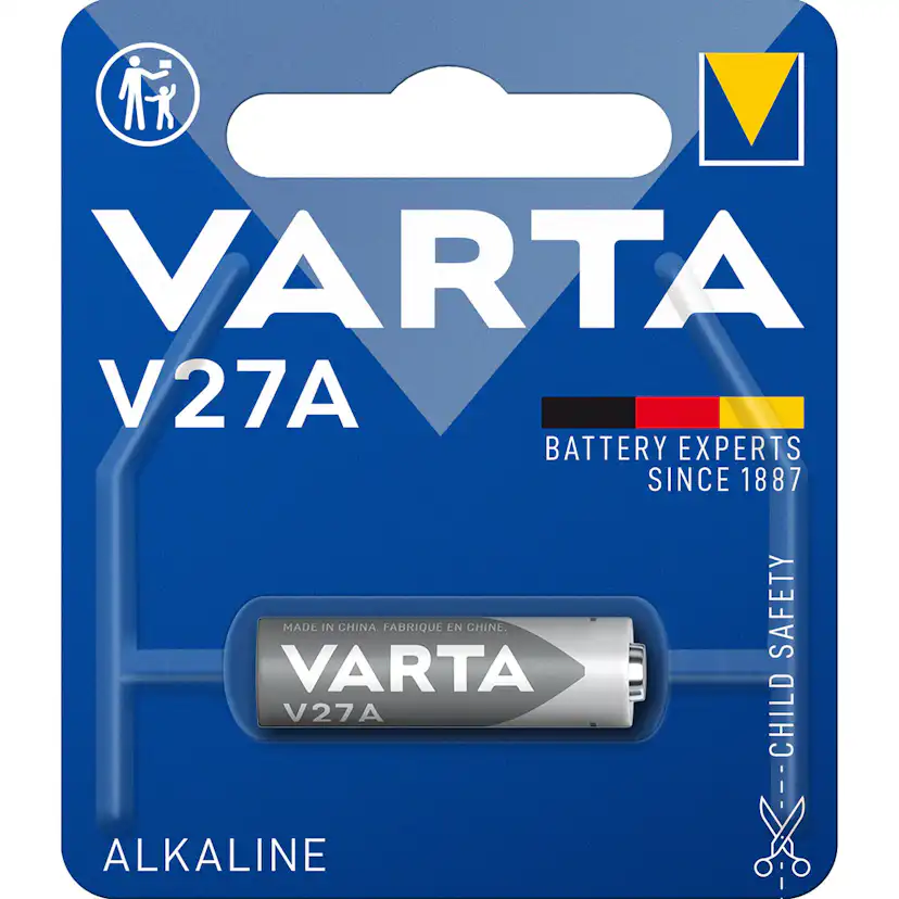 Alkaliska Batterier Varta V27A/27A/MN27 12V 1-pack