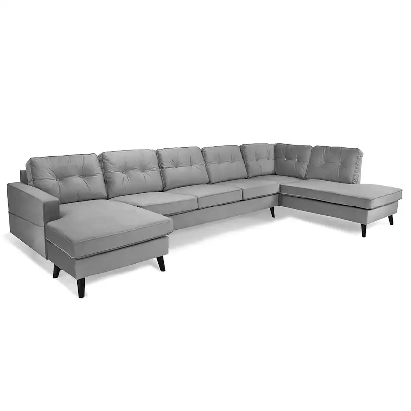 Monroe U-Soffa Mega Höger Grå, Höger
