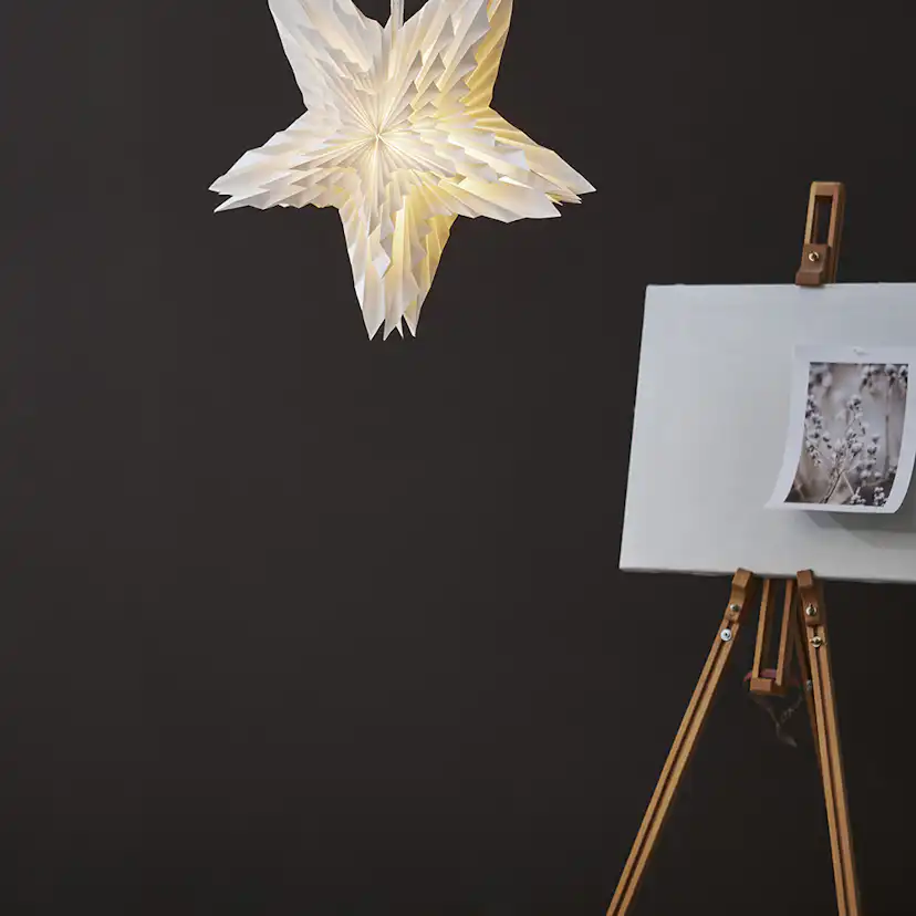 Pappersstjärna White 50x50 cm