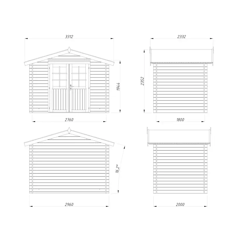 Stuga Palmako Valentine 5,0 m2