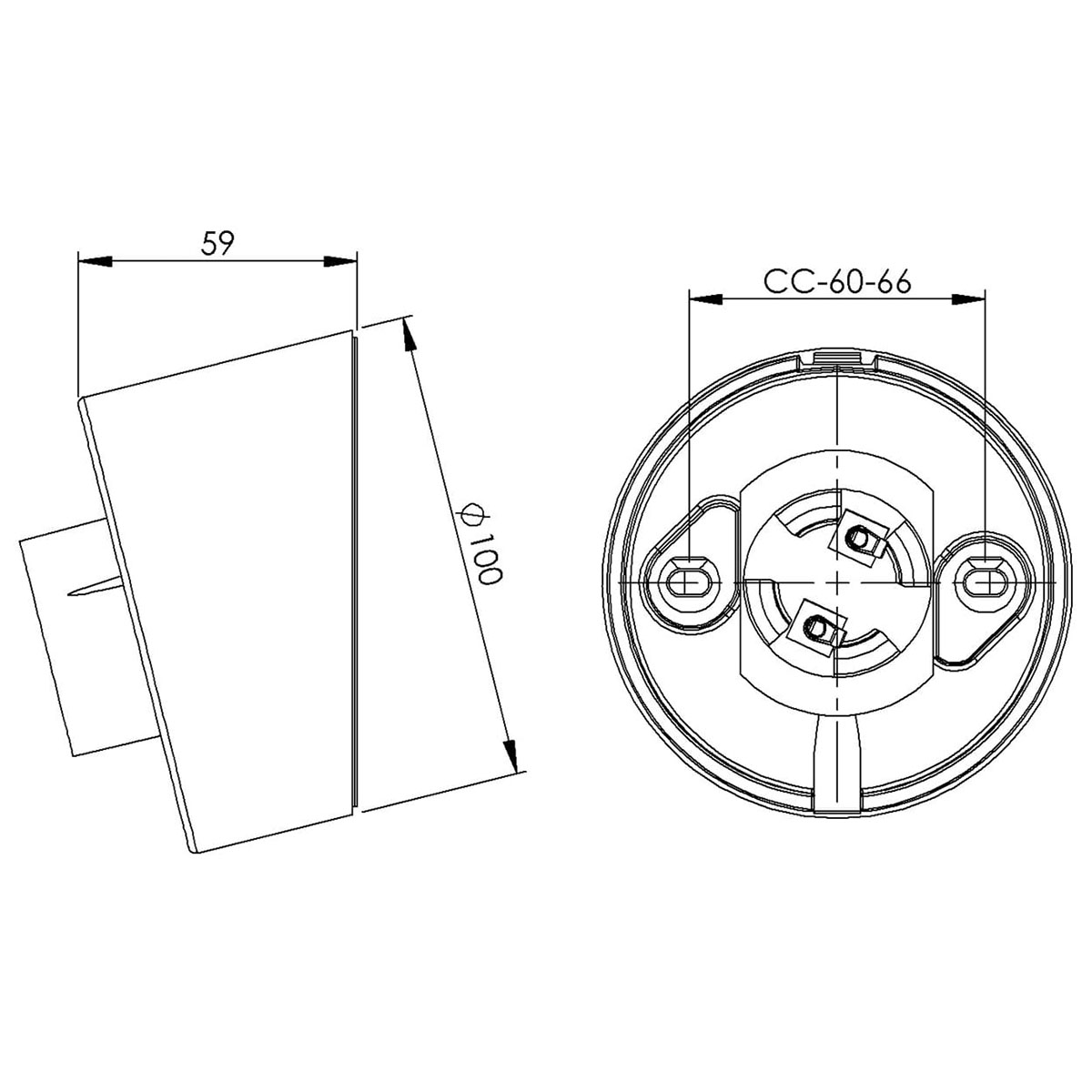 Armatursockel Ifö Electric Sockel IP20 Sned E27 84,5cm