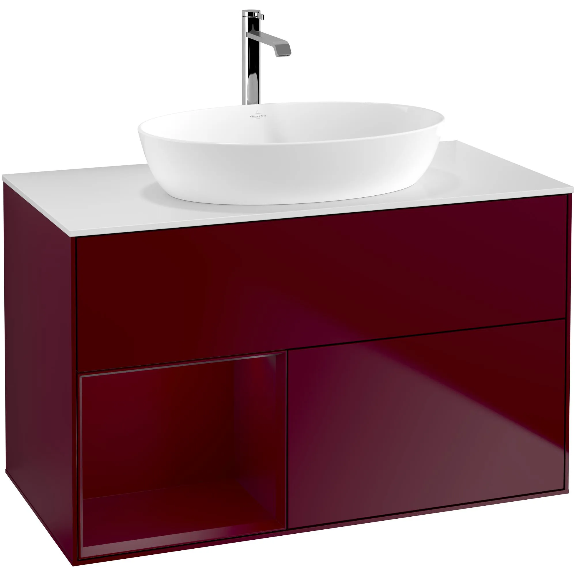 Tvättställsskåp Villeroy & Boch Finion med 2 Lådor Hylla och Bänkskiva för Fristående Tvättställ från Artis & Collaro