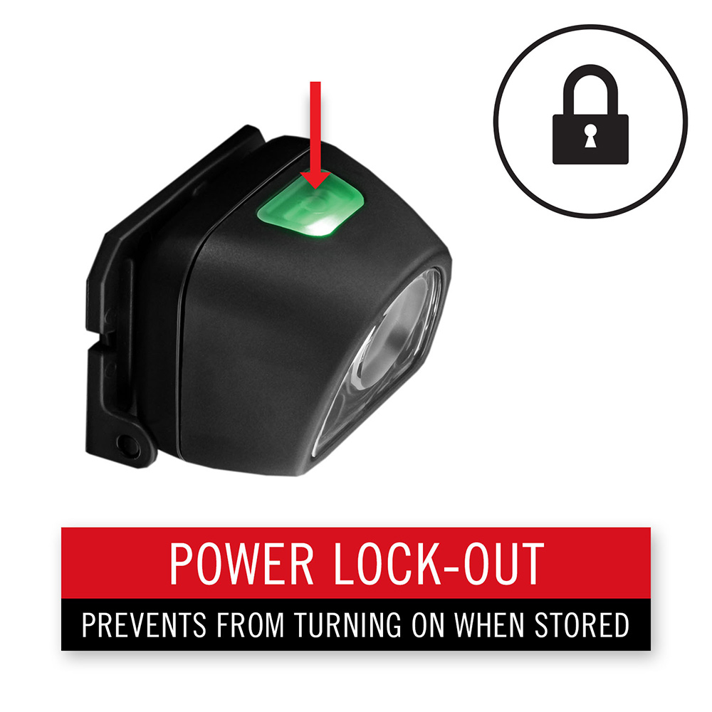 Pannlampa Coast FL1R Uppladdningsbar 435 Lumen Röd/Vit