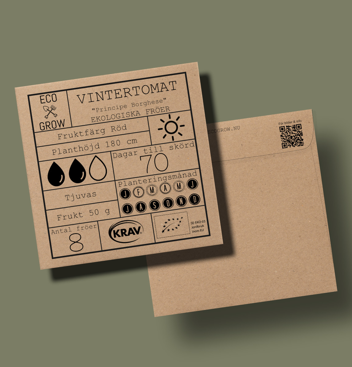 Fröpåse Eco Grow Vintertomat Principe Borghese
