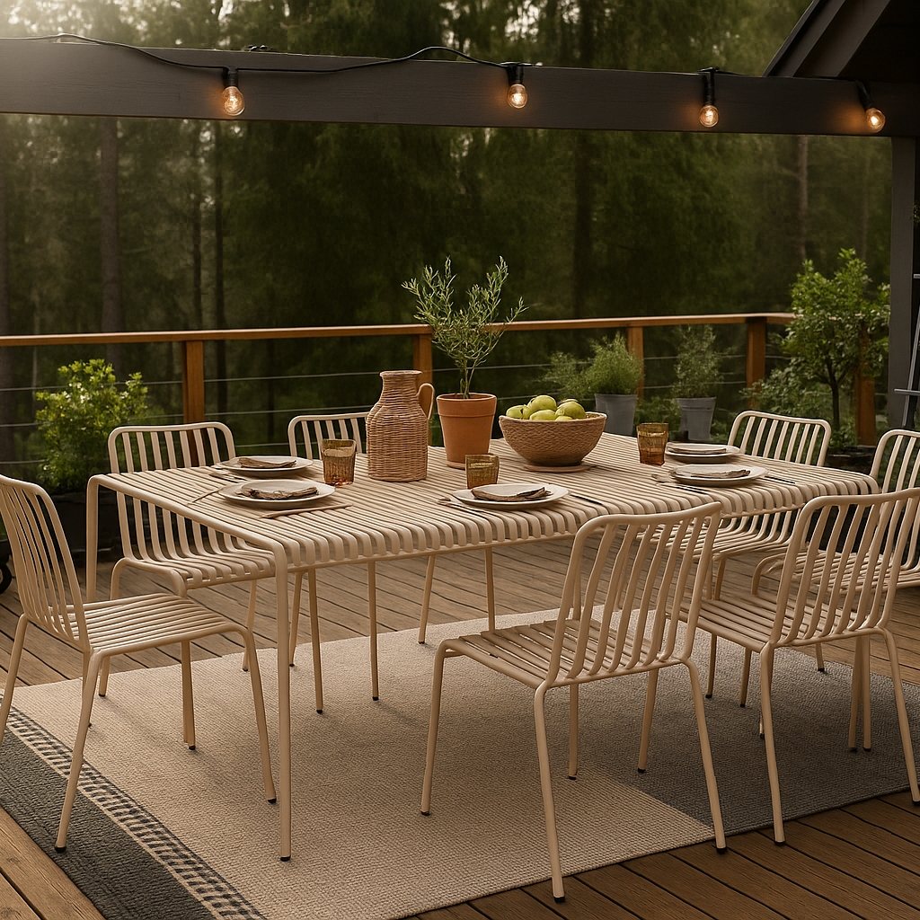 Trädgårdsstol Comfort Garden Jarva Matstol Utomhus i metall