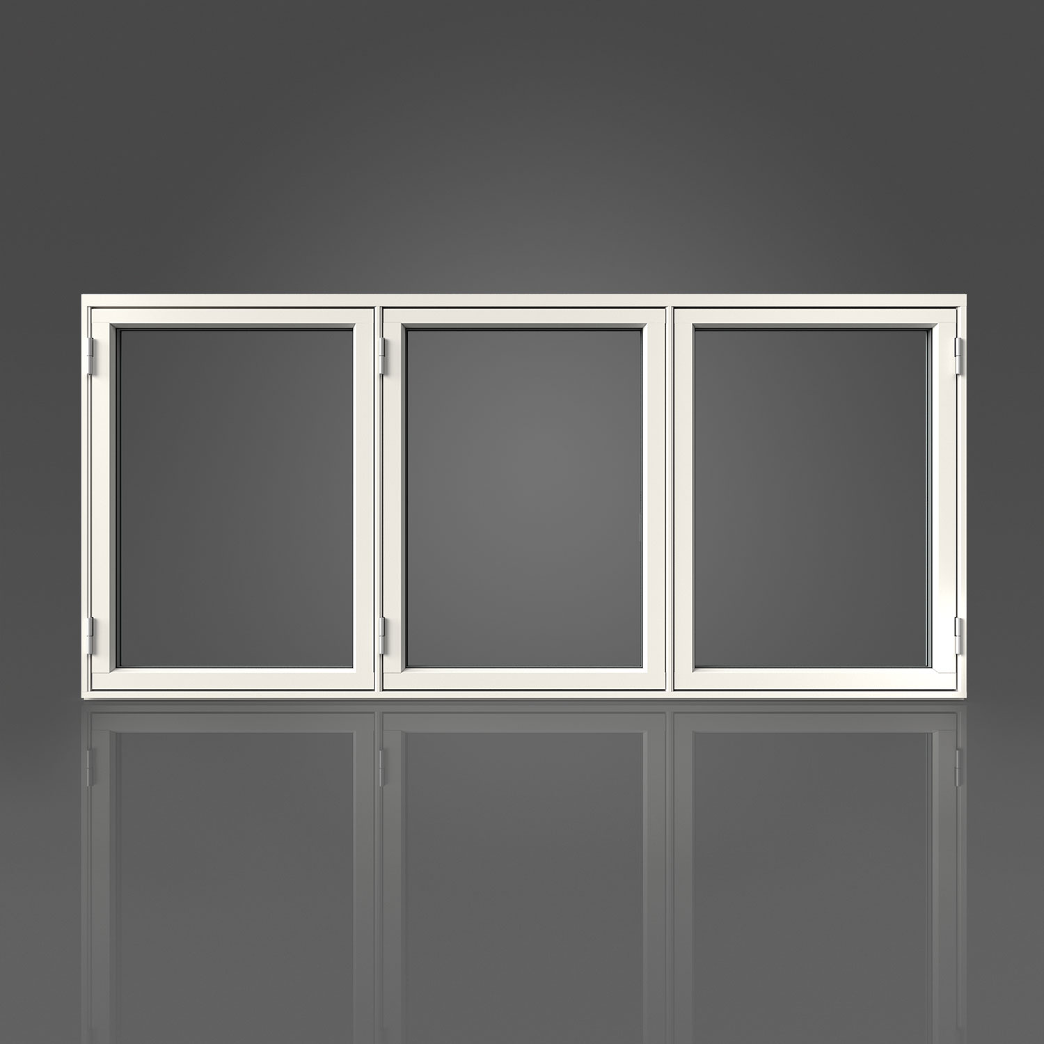 Sidohängt Fönster Elitfönster Original Aluminium 100 3-Luft