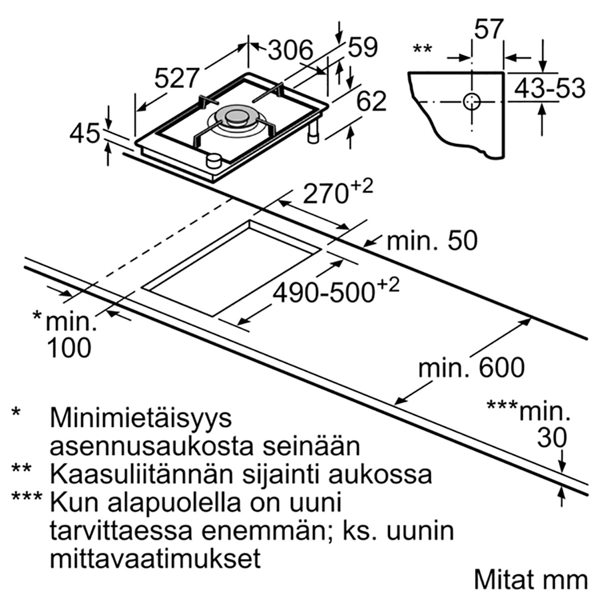 Gashäll Bosch PRA3A6B70 Serie 8