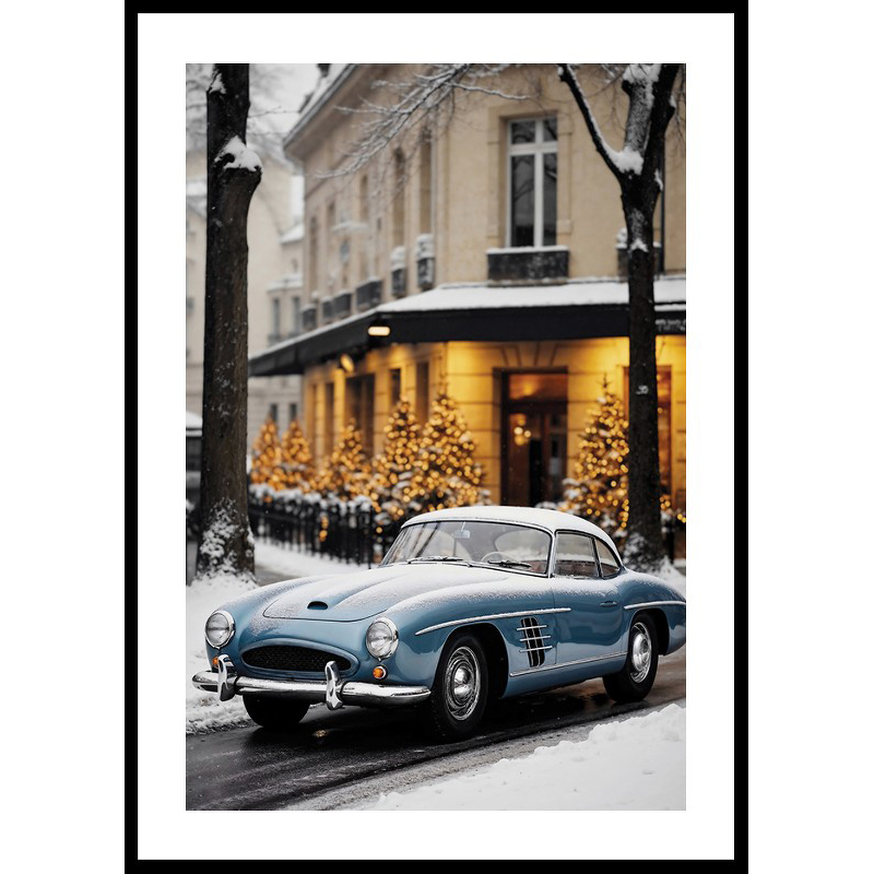 Poster Gallerix Vintage Car In Winter