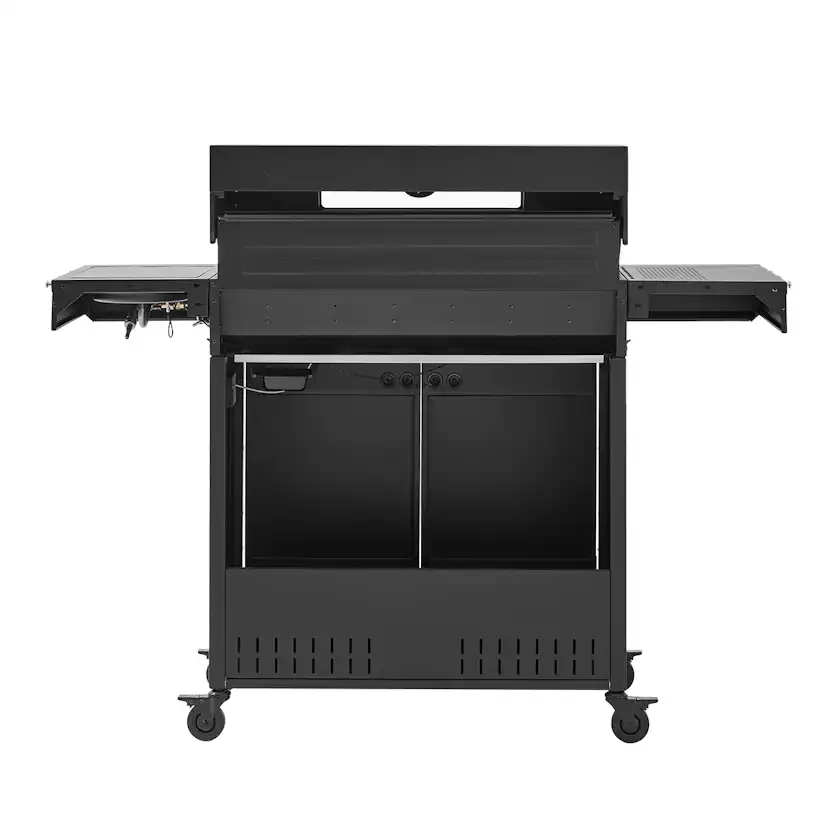 Gasolgrill Kobe Premium 5 Brännare Med Sidobrännare & Glaslock