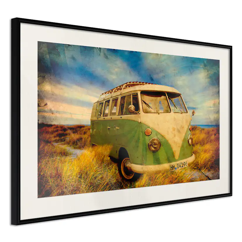 Poster Artgeist Affisch Retro Bus