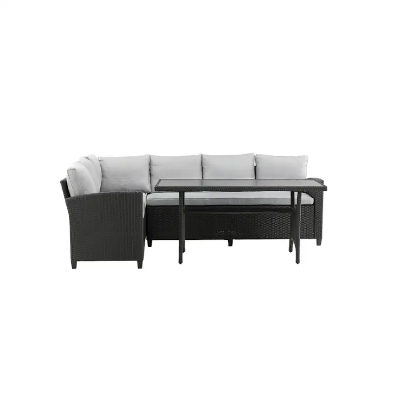 Brentwood Corner sofa - Black/Grey Svart/Grå