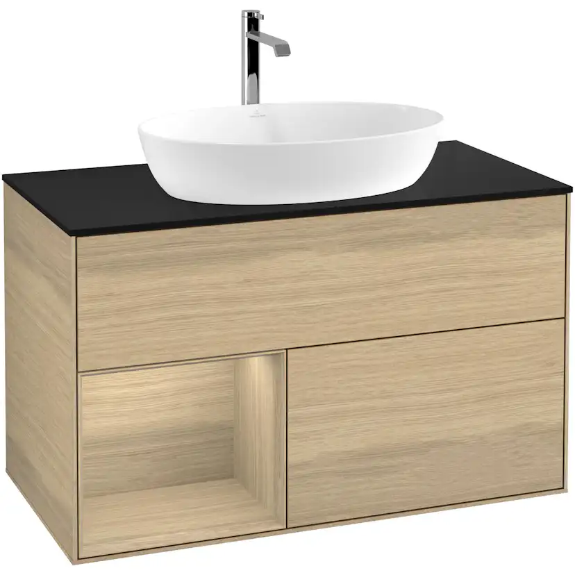 Tvättställsskåp Villeroy & Boch Finion med 2 Lådor Hylla och Bänkskiva för Fristående Tvättställ från Artis & Collaro
