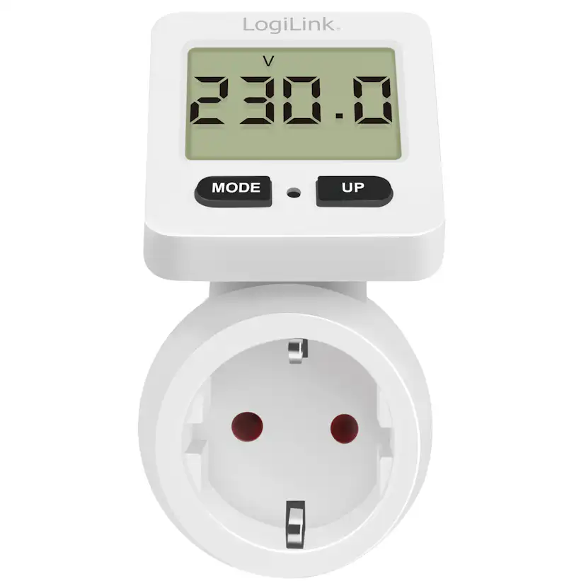 Energimätare LogiLink Med Kostnadsberäkning och Roterbar Display