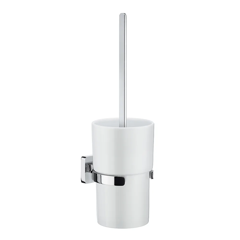 Toalettborste Smedbo Ice OK333P Krom/Vitt Porslin