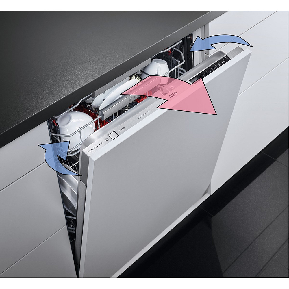 Integrerad Diskmaskin AEG FSE85708P Helintegrerad för IKEA Metod