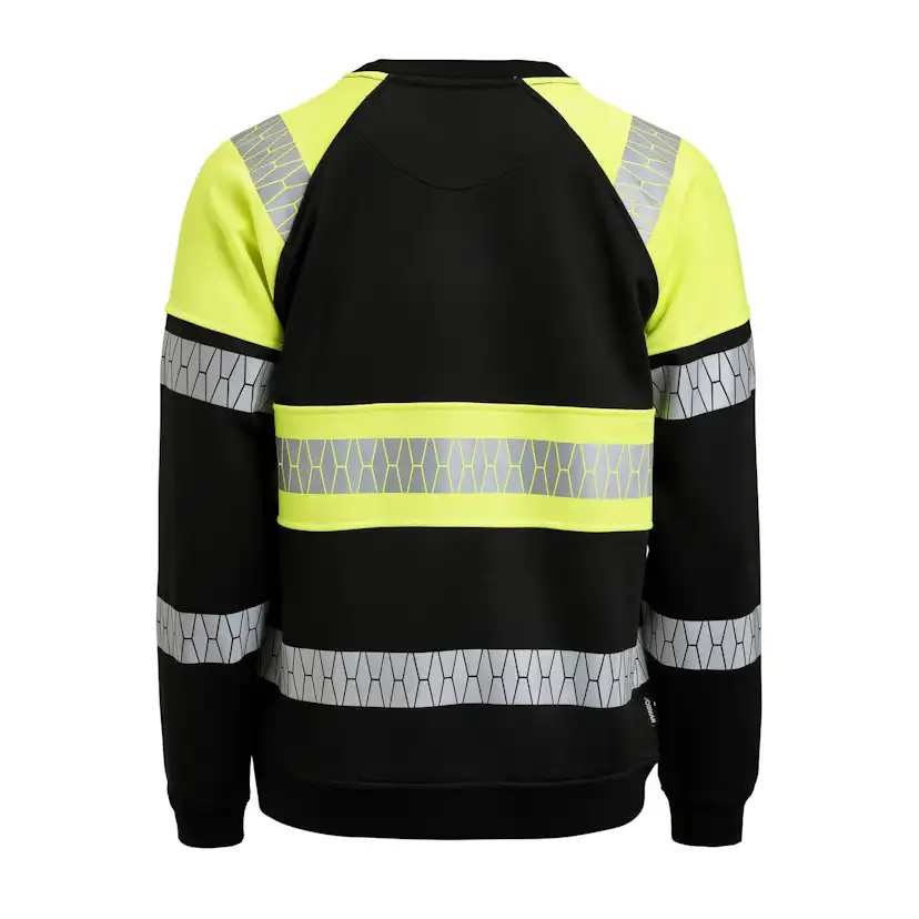 Sweatshirt Varsel Svart/Gul V M M
