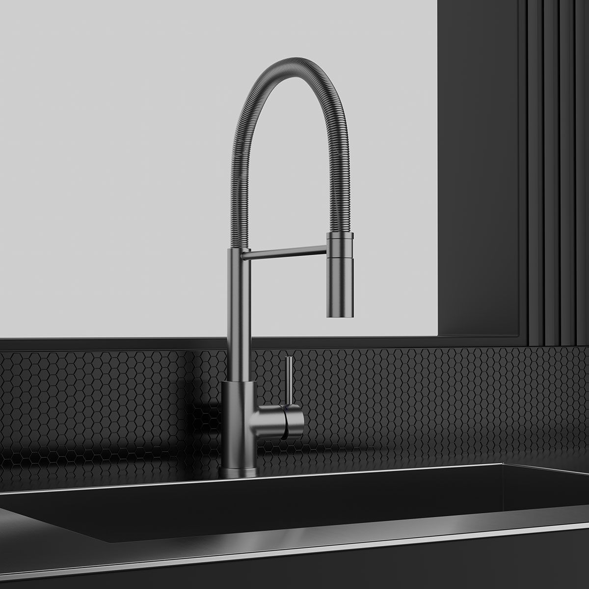 Köksblandare Scandtap Steel Pro Rostfritt Stål, Utan Diskmaskinsavstängning