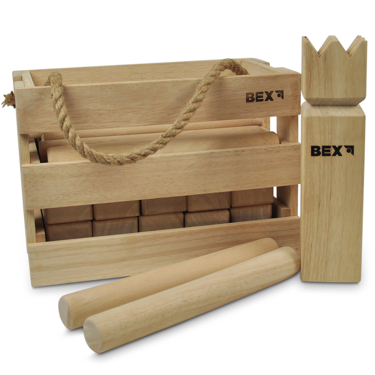 Utomhusspel Bex Original Kubbspel i Trälåda