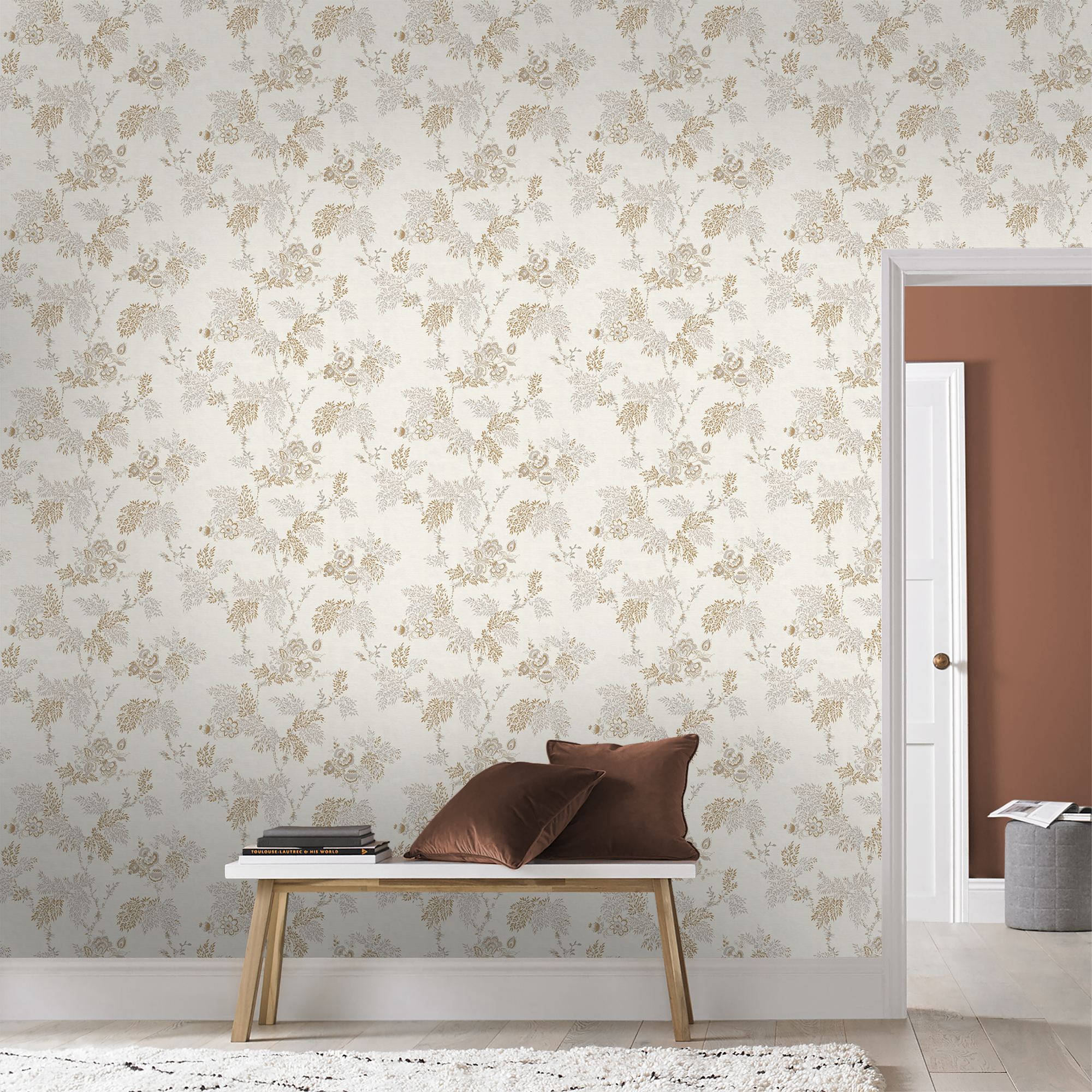 Tapet Superfresco Easy Kimono Vit/guld  120951