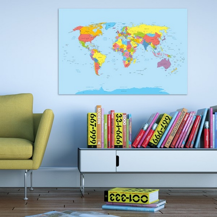 Tavla - Rainbow Geography 90x60 90x60 cm