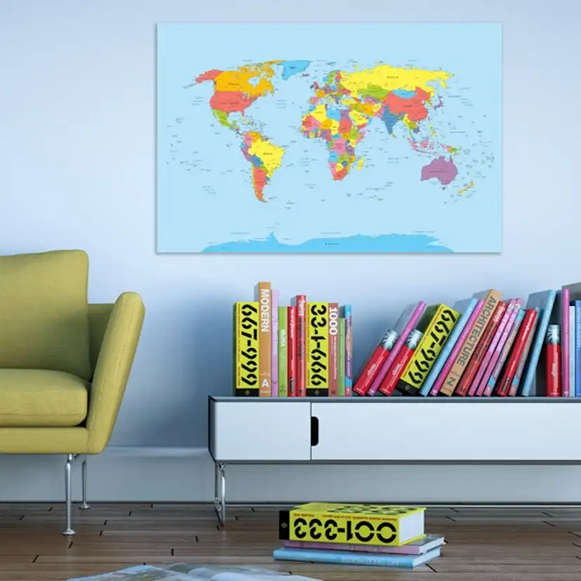 Tavla - Rainbow Geography 90x60 90x60 cm