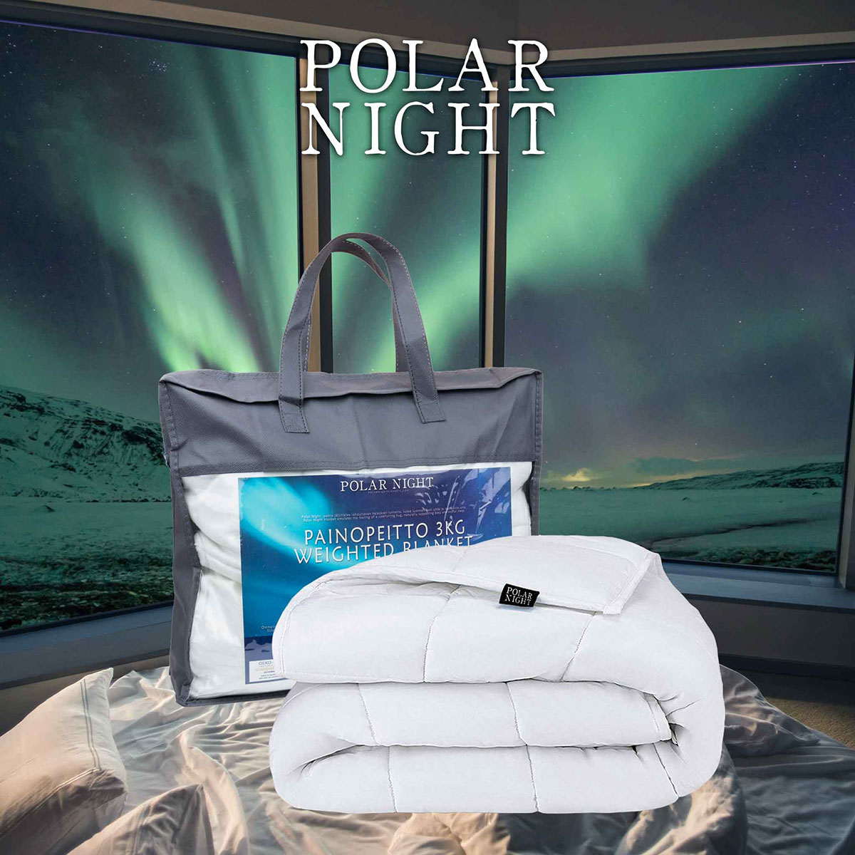 Polar Night barns tyngdtäcke bomull, 100x150cm 3kg 3 kg
