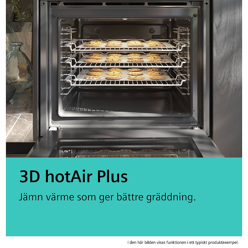 Inbyggnadsugn Siemens iQ100 HB010FBR1S Rostfri med Jämn Värmespridning
