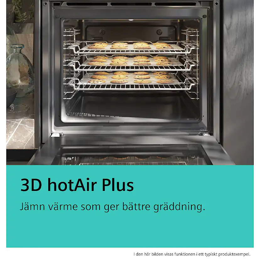 Inbyggnadsugn Siemens iQ100 HB010FBR1S Rostfri med Jämn Värmespridning