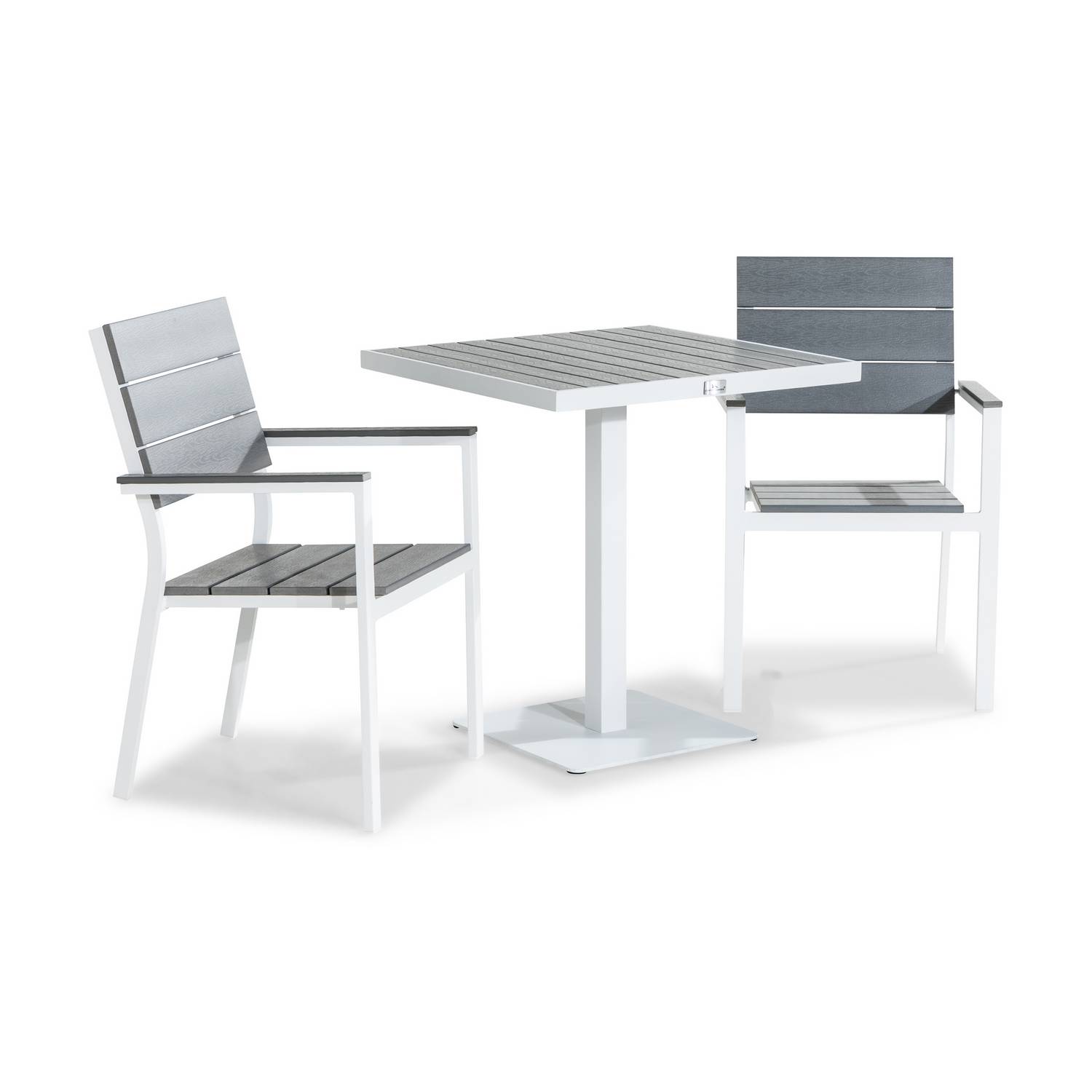 Cafégrupp Comfort Garden Tunis Caféset 70x70 med 2 Stapelstolar