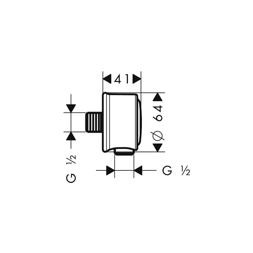 Slangvinkel Axor FixFit