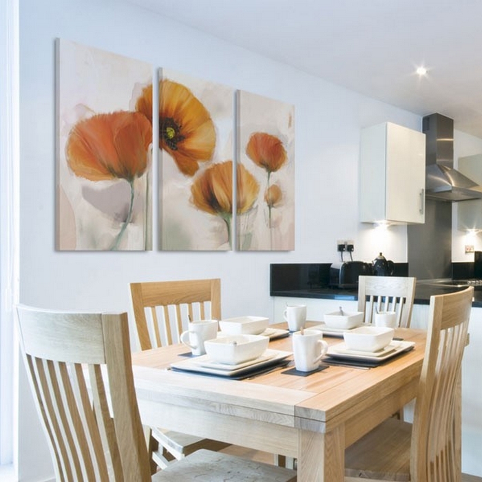 Tavla Arkiio Artistic Poppies Triptych