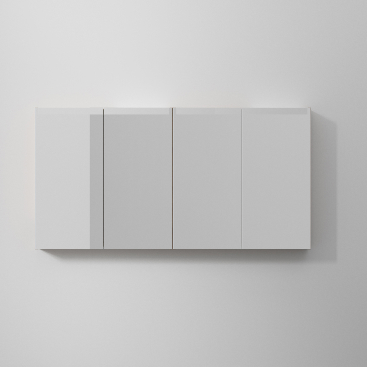 Spegelskåp Stage Plus 140, Natural Oak,4 Luckor,1400x720x140 Bredd: 1400 mm, Natural Oak, Dubbla luckor