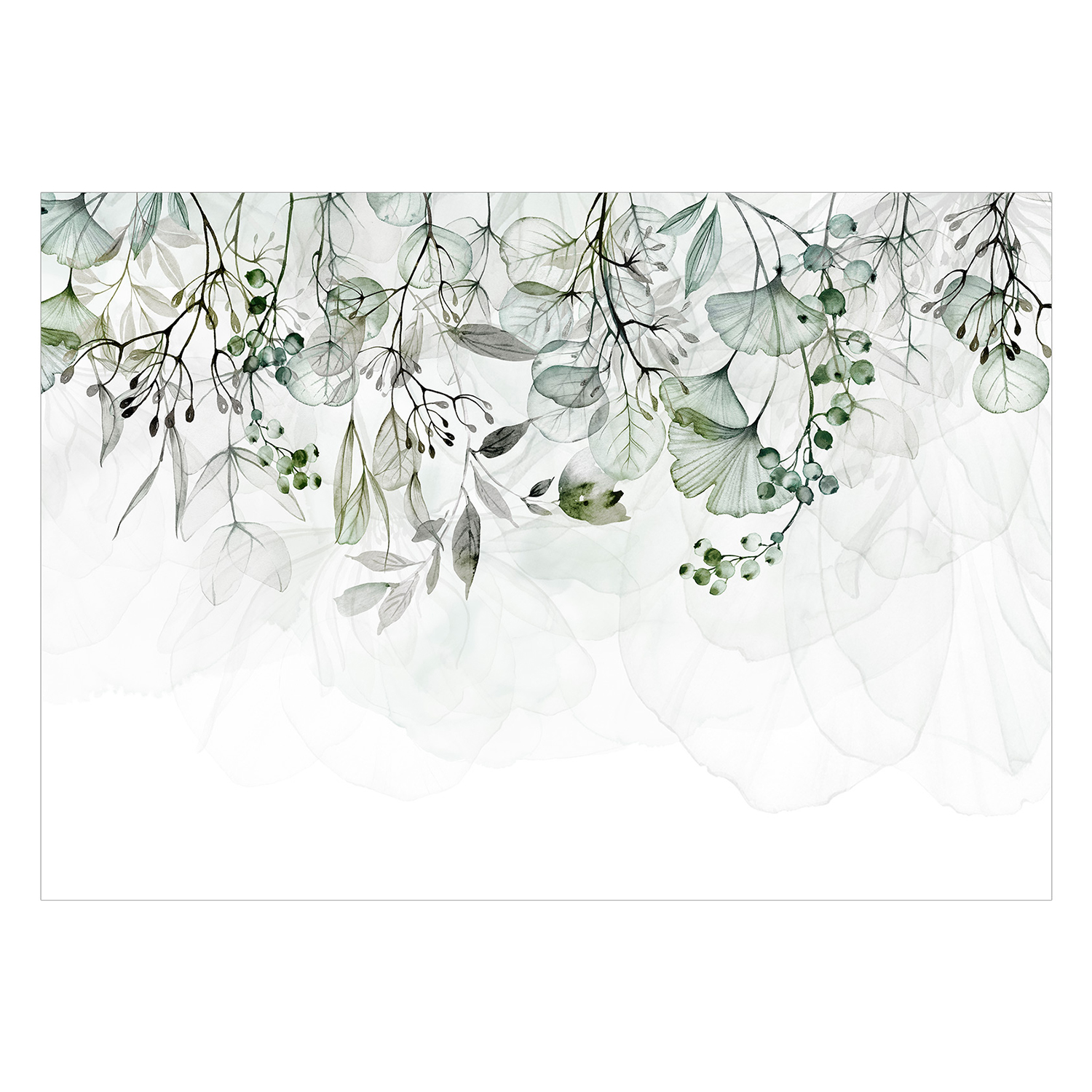 Fototapet Arkiio Foggy Nature Arkiio Green